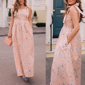 Makenna Floral Maxi with Smocked back